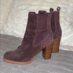 Marc Fisher Burgundy Suede Bootie